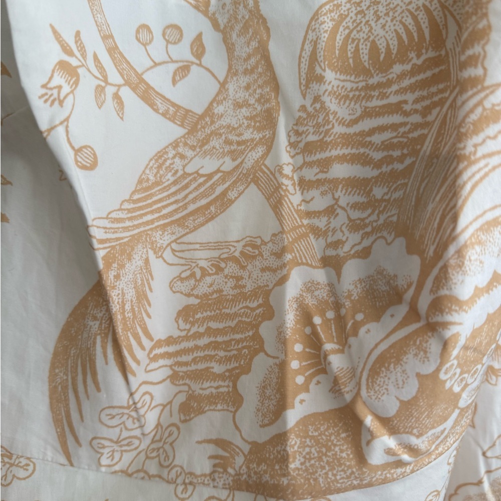 STAUD Spaghetti Strap Dress - Cream and Tan - Picture 7 of 10